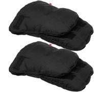 Gatuida Moufles Chaudes d'hiver pour Poussette, Coupe-Vent et Doublure Polaire Épaisse, Taille Unique, Tissu Coton et Oxford, 1 Paire Détachable, Protection Mains pour Balades en Hiver