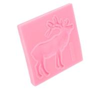 Gatuida Moule à Gâteau en Silicone Forme Cerf de Noël, Antiadhésif et Compatible Lave-vaisselle, pour Pâtisserie et Fêtes, Moule à Fondant Rose