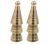 Gatuida Moule à Parfum en Laiton Conique Doré 6 Pièces - Outil Artisanal Réutilisable pour Fabrication de Cônes D’Parfum - Format Compact Empilable - DIY et Rituels Parfumés