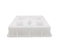 Gatuida Moule et Assemblage Modulaire en Plastique Blanc pour Béton Structure Creuse Interne, Démoulage Lisse pour Aménagement Paysager Extérieur