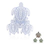 Gatuida Moule Silicone Souple Tortue de Mer pour Époxy DIY Décor Mural et Sous Verres Réutilisable et Facile à Démouler