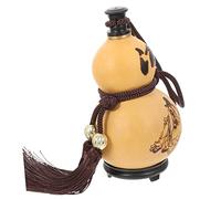 Gatuida Natural Gourd Bottle for Wine Storage Elegant Reusable Liquor Holder Smooth Surface Desktop Decor Premium Craftsmanship