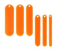 Gatuida Navettes en Plastique Orange Outil Multifonction Lot de 6 Facile à Utiliser pour Réparation de Filets Réparation de Réseaux de Pêche