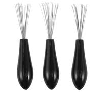 Gatuida Nettoyeur de brosse 3 pièces : accessoire de nettoyage de brosse à cheveux efficace avec poignée ergonomique - Retrait facile - Usage quotidien et en salon