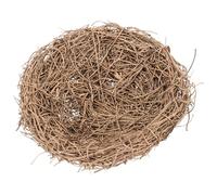 Gatuida Nid D’Oiseau Artificiel Décoratif en Rotin Doré 15 CM Accessoire Photo et Décoration pour Mariage Fête Jardin Modèle Fait Main Léger et Résistant