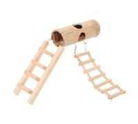 Gatuida Nid De Hamster Bambou avec Échelle Maison Suspendue pour Hamster Nain Nid De Couchage pour Petits Animaux