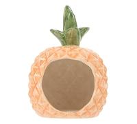 Gatuida Nid en Céramique pour Hamster Grotte De Couchage pour Cochon d'Inde Grotte De La Maison du Hamster Cachette Chinchilla Animal De Compagnie Cacher Ananas Drôle De Maison De Hamster