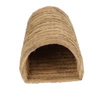 Gatuida Nid en Paille Tressée Semi-fermé pour Poules Et Petits Animaux De Compagnie, Milieu De Taille, Lit Naturel Confortable, Adapté à La Ponte Repos en Intérieur Ou Extérieur