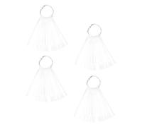 Gatuida Nuancier pour Ongles 150 Pièces 50 Couleurs Transparentes Éventail Cartes de Couleurs pour Manucure Professionnelle Salon D’ongles Outils D’entraînement Pratique