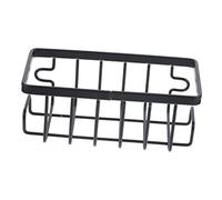 Gatuida Organisateur Évier Cuisine Porte Éponge avec Ventouse Panier de Rangement Drainant pour Éponges et Chiffons Support Évier Noir Robuste et Antirouille