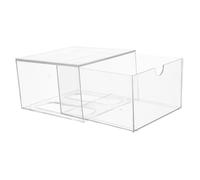 Gatuida Organisateur Tiroirs Empilables pour Mouchoirs et Maquillage, Grosse Taille, Acrylique Transparent, Résistant aux Chocs, pour Salle de Bain et Coiffeuse, Rangement Pratique