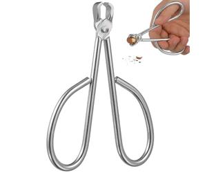 Gatuida outil à écrou outil multi-usage pour casser les noix en acier inoxydable argent stable opération base antidérapante pour noisette et pignon de pin accessoire de cuisine
