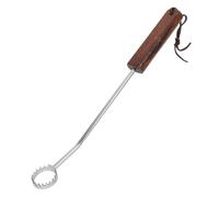 Gatuida Outil D’Éviscération en Acier Inoxydable avec Manche en Bois - Ciseaux pour Ablation des Poumons de Volaille - Matériel D’Abattage pour Poulet Canard et Dinde - Fournitures