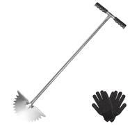 Gatuida Outil de Jardinage Bordure Pelouse à Dents Inoxydable Coupe Bordures Semi pour Aménagement Paysager et Trottoirs