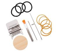 Gatuida Outil de Tissage Manuel Compact pour Débutants et Experts Petit Métier à Tisser Portable avec Accessoires pour Reprise et Tricotin pour Vêtements et Jeans