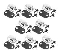 Gatuida Pack de 8 Tirants Métalliques Argentés avec Vis pour Caisse Claire et Tom, Matériel Robuste en Métal, Stabilité Sonore Améliorée, pour Performances et Déplacements