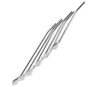 Gatuida Pailles à Thé Bombilla En Acier Inoxydable 304 Cuillère Filtre Amovible 6 Pièces, Réutilisables Double Usage Pour Thé En Vrac, Café Et Cocktails, Adaptées Aux Activités De Plein Air Et Voyages