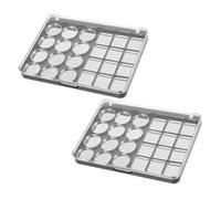 Gatuida Palette de Maquillage Vide Magnétique 10 Couleurs en As et Fer, Fine et Spacieuse, Lot de 2, pour Paquet à Maquillage ou Paquet à Main
