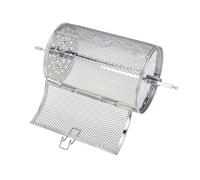 Gatuida Panier De Gril Roulant Acier Inoxydable pour Barbecue Domestique avec Cage à Rôtir Pratique pour Cuisson Homogène De Viandes Et Légumes