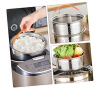Gatuida Panier Vapeur Inox pour Cuiseur Insert pour Cuisson de Viande Dim Sum Fruits de Mer et Riz Accessoire de Cuisine Polyvalent