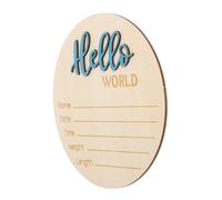 Gatuida Panneau Annonce de Naissance Bois Rond avec Prénom pour Accessoire Photo Né et Nourrisson