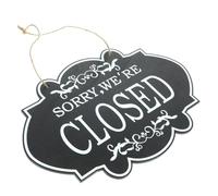 Gatuida Panneau Ouvert Et Fermé Double Face pour Magasin Panneau De Porte Suspendu Indicateur État