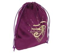 Gatuida Paquet à Cordon Petit Paquet à Dés en Velours Épais Violet pour Cartes de Tarot et Bijoux Pochettes à Cordon Décoratives Pratique pour Transport et Protection