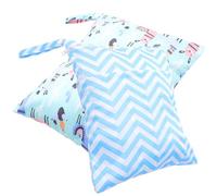 Gatuida Paquet à Couches Réutilisables 2 Pièces en Polyester Étanche Fermeture Éclair, Portable et Multifonction pour Linge Sale et Jouets Bébé en Voyage