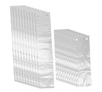 Gatuida Paquet à Parapluie Jetable Étanche 200 Pcs en Film Plastique Transparent pour Protection Parapluie Court et Long, Usage Métro et Transport Public Style Aléatoire