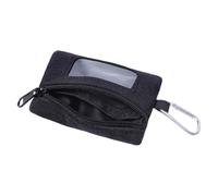 Gatuida Paquet Banane Résistant Noir Petite Taille en Tissu Solide Poche Zippée, Sacoche Tactique Légère pour Randonnée, Camping et Activités de Plein Air, Rangement Clés et Accessoires