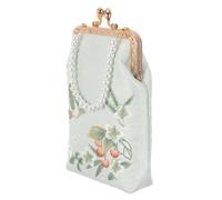 Gatuida Paquet Bandoulière pour Femmes en Brocart Brodé Chinois Pochette Vintage à Broderie de Fleur Petit Paquet Ethnique Bandoulière Réglable Sortie Quotidienne et Soirée