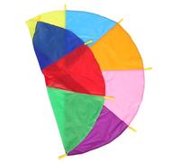 Gatuida Parachute Arc-Ciel pour Garçon Fille Jeu Équipe Intérieur Extérieur Activités De Gym Fête Anniversaire