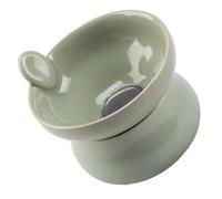 Gatuida Passoire à Thé Vintage en Céramique Émaillée Qing Song Filtre à Mailles Fines Résistant la Chaleur Accessoire pour Préparation du Thé Maison Design Rétro pour Infusion Kung Fu