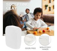 Gatuida Pâte Polymère à Modeler Pure Blanche Multifonctionnelle Sûre et Naturelle Argile Légère pour Sculpture Poterie DIY Artistique Facile à Manipuler pour Loisirs Créatifs et