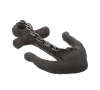 Gatuida Patère Murale Vintage Ancre en Résine Robuste Grand Crochet Décoratif Nautique Rustique pour Serviettes et Vêtements Usage Intérieur Extérieur Entrée Salle de Bain Terrasse