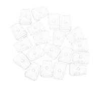 Gatuida Patins pour Pieds de Panier D’égouttoir à Vaisselle 20 Pièces PVC Transparent Manchon Plat Étanche Support Stable la Cuisine Utilitaire Protection Antidérapante