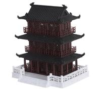 Gatuida Pavillon Miniature Ancien Chinois à Trois Étages en Plastique