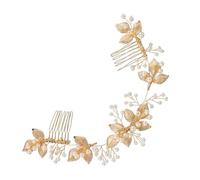 Gatuida Peigne à Cheveux de Mariage avec Perles Orné de Détail pour Coiffure de Mariée