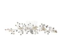 Gatuida Peigne à Cheveux Floral Pour Mariée Pince Latérale Française Cristal Et Fausses Perles Accessoires De Coiffure De Mariage