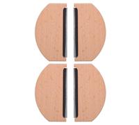 Gatuida Peigne à Peluches en Bois Naturel, Lot de 4, pour Pulls en Laine, Rasoir Manuel Anti-bouloches Portable, Outil Compact pour Éliminer Peluches et Bouloches, Entretien Vêtements