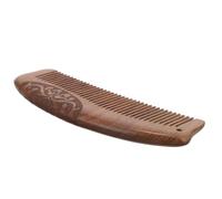 Gatuida Peigne Bois de Santal Naturel Sculpté pour Massage Soin Capillaire Antistatique Dents Fines Soulagement Tension Adapté à Tous Types de Cheveux
