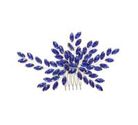 Gatuida Peigne Cheveux Mariée Strass Bleu Royal et Argenté Accessoire Coiffure Mariage Élégant pour Mariée et Demoiselles Honneur