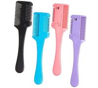 Gatuida Peigne Coupe-Cheveux 4Pcs Peigne Coiffure Effileur Outils de Coiffure pour Salon et Maison Pratique et Confortable