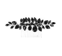 Gatuida Peigne de Mariage Orné de Strass - Accessoire de Coiffure pour La Mariée Et Ses Demoiselles D'honneur, Pièce Maîtresse pour La Cérémonie de Mariage (noir)