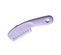 Gatuida peigne tondeuse à cheveux peigne de décoloration de précision rasoir à double bord pour mince outil de décoloration des cheveux s pour coiffeur hommes Plastique Violet