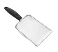 Gatuida Pelle à Sable pour Garçon Fille avec Filtre pour Plage Collecte de Coquillages Inoxydable et Couleur Noire de Plein Air