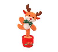 Gatuida Peluche de Noël Lumineuse et Dansante 1 Pièce, Chantant et Parlant Électrique, Décorations Festives pour Sapin de Noël et Ambiance Familiale, Peluche Interactive de Renne