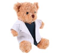 Gatuida Peluche Docteur Ours 30 Cm Ours en Peluche Douxcet Léger en Mignonne Accessoire Décoration et Présent Créatif pour Chambre Confortable pour Garçon et Filles et Adultes