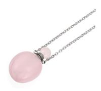 Gatuida Pendentif Collier Diffuseur Huile Essentielle Cristal Naturel Bouteille Parfumée Élégante pour Aromathérapie et
