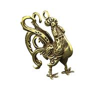 Gatuida Pendentif en Laiton Coq Soi-même, Porte-clés Multifonction Vintage, Accessoire Déco Compact, Création Artisanale, Présent DIY pour Amateurs D’art, Usage Quotidien